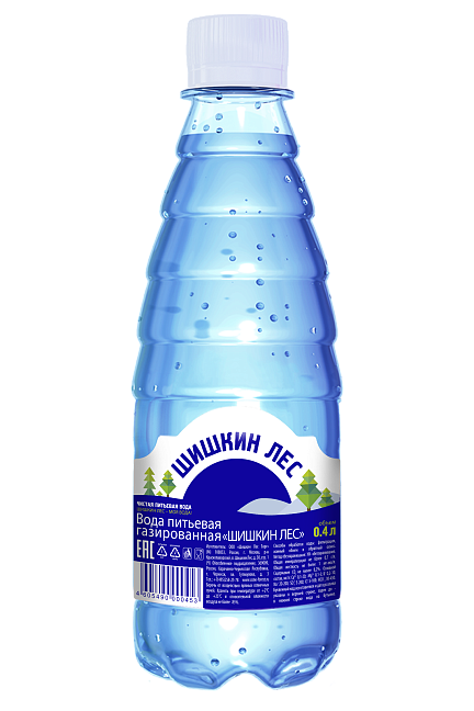 Вода питьевая газированная "Шишкин лес" 0,4л