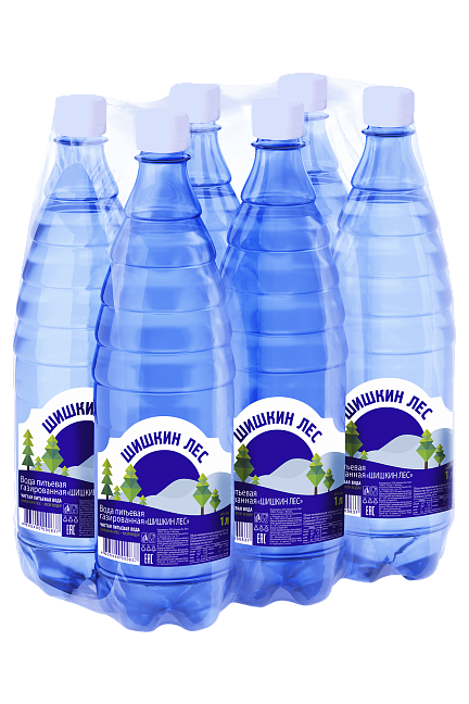 Вода питьевая газированная "Шишкин лес" 1л