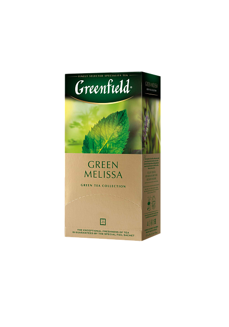 Чай зеленый GREENFIELD Green Melissa 25 шт/уп