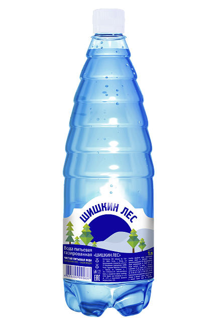 Вода питьевая газированная "Шишкин лес" 1л