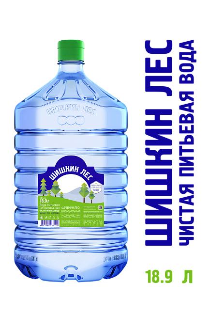 Вода питьевая "Шишкин лес" 18,9л в одноразовой таре