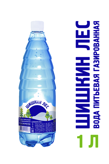 Вода питьевая газированная "Шишкин лес" 1л