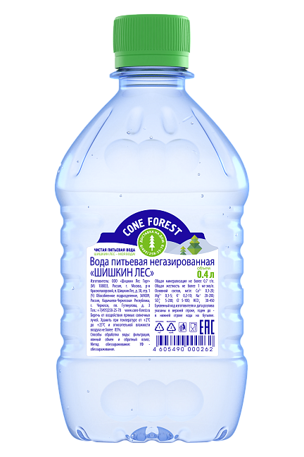 Вода питьевая "Шишкин лес" 0,4л